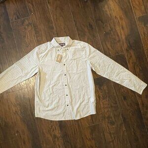 Men's Patagonia Cotton Long-Sleeve Shirt, Large, NWT